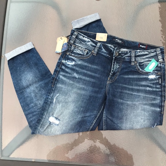 Silver Jeans Denim - SOLD! Silver Jeans Suki 32 Cropped Skinny Jeans
